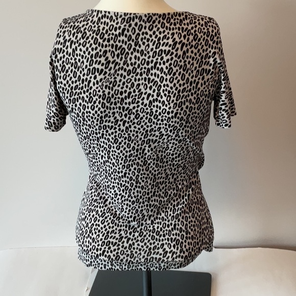 MaxMara Animal Print Ruched Top - Picture 6 of 8